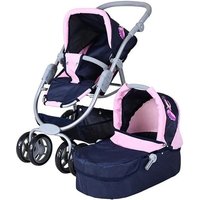 Knorrtoys 90742 - Kombi-Puppenwagen Coco Princess Blue, mit Zubehör, umbaubar, Schieberhöhe: 45-80cm Knorrtoys 90742 - Kombi-Puppenwagen Coco Princess Blue, mit Zubehör, umbaubar, Schieberhöhe: 45-80cm von Knorrtoys