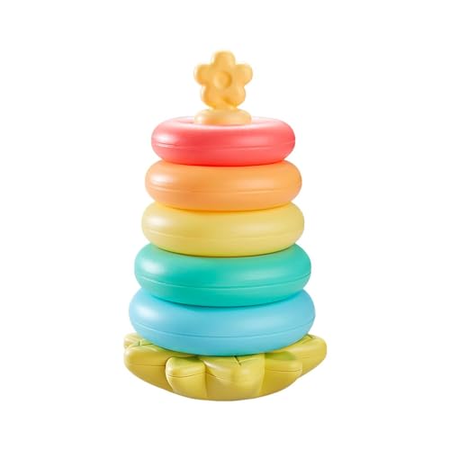 Knowlife Ring Stapler Babyspielzeug, Bildungsringstapler,Pädagogische Stapelspielzeug | Entwicklungshandel-Koordination Sensory Stacker für Mädchen und von Knowlife