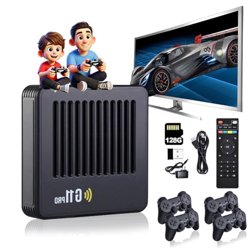 Retrowave G11 Pro, G 11 Pro Retro Console, 4k HD G11 Pro Konsole, Retro Wave G11 Pro, Retrowave G11 Pro 100000 Spiele, Plug & Play Video Games with 2/4 Wireless Dual Controllers (128G+4 Controllers) Retrowave G11 Pro, G 11 Pro Retro Console, 4k HD G11 Pro Konsole, Retro Wave G11 Pro, Retrowave G11 Pro 100000 Spiele, Plug & Play Video Games with 2/4 Wireless Dual Controllers (128G+4 Controllers) von Knubbuf