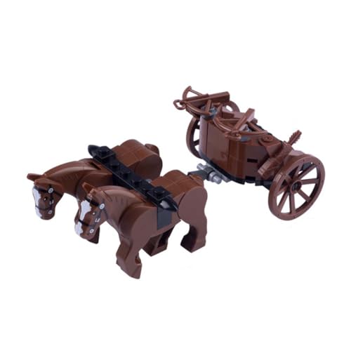 KoDeer Custom Minifiguren Set, Custom Wagen Klemmbausteine Set, MOC Mittelalterliche Wagen Bausatz (A) von KoDeer