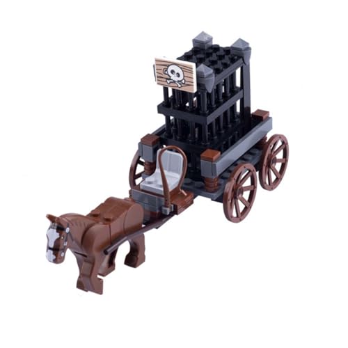 KoDeer Custom Minifiguren Set, Custom Wagen Klemmbausteine Set, MOC Mittelalterliche Wagen Bausatz (B) von KoDeer