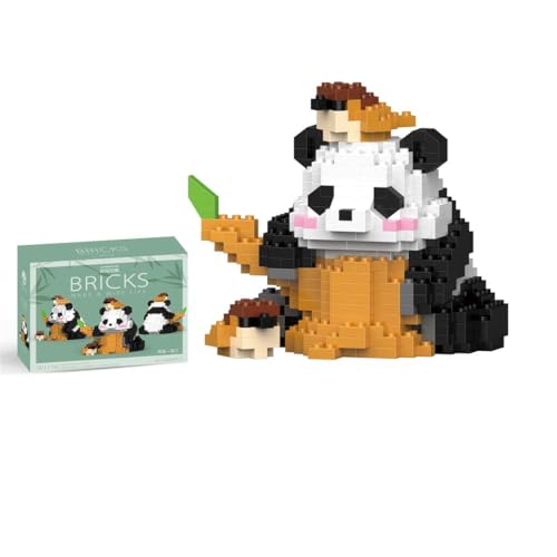 KoDeer Panda Bausatz, 430 Teilen Panda Klemmbausteine Set, Micro Bausteine NICHT Kompatibel mit Lego (W1116) von KoDeer