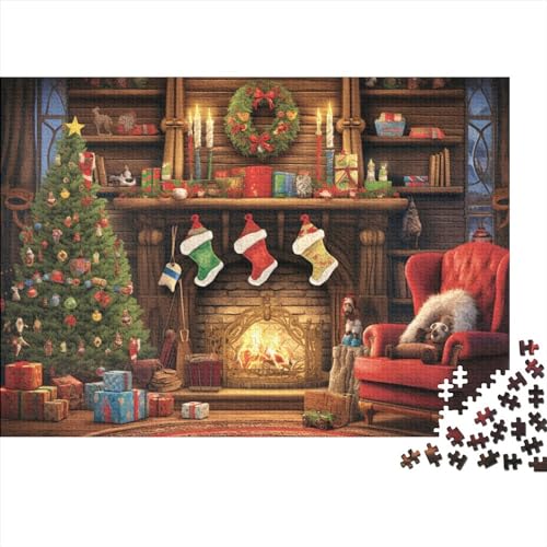 1000 Teile Puzzles für Erwachsene Weihnachtshaus Herausforderung Spiel Weihnachtsstadt Familienaktivität Unmögliche Herausforderungen für Erwachsene von KoNsev