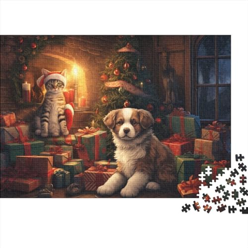 1000 Teile Puzzlespiel Weihnachtshaus für Erwachsene Weihnachtsstadt Langlebige Lernspiele Herausforderungsstufe: hart von KoNsev