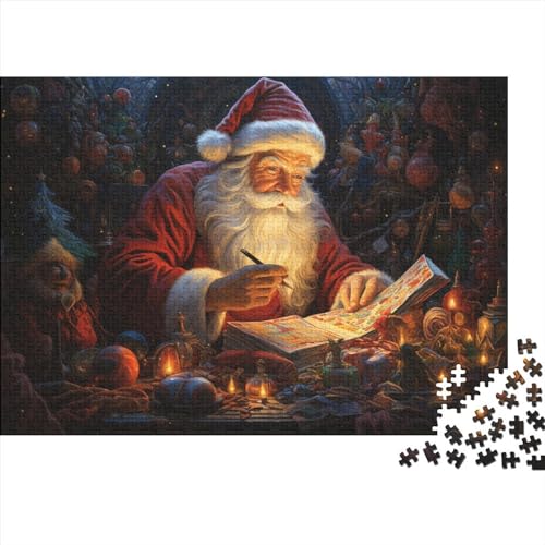 1000 Teile Puzzlespiel Weihnachtsstil für Erwachsene Weihnachtsmann Langlebige Lernspiele Herausforderungsstufe: hart von KoNsev