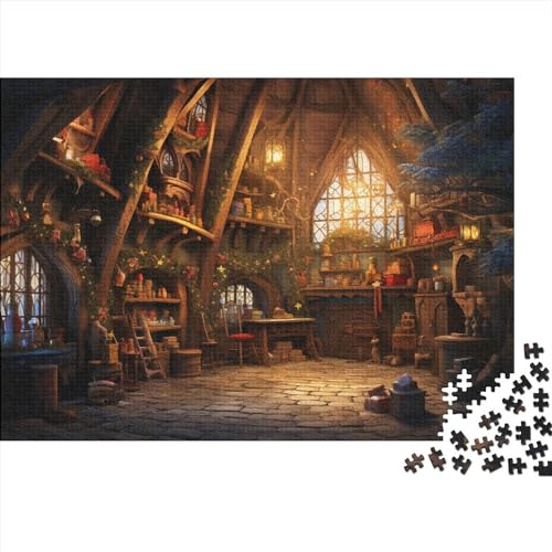 300 Teile Puzzlespiel Weihnachtshaus für Erwachsene Weihnachtsstadt Pädagogische Unmögliche Herausforderungen von KoNsev