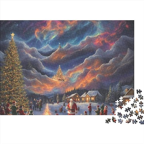 500 Teile Puzzlespiel Weihnachtsstadt für Erwachsene Heiligabend Aurora Langlebige Lernspiele Herausforderungsstufe: hart von KoNsev