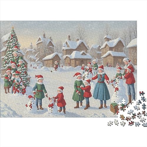 Christmas Town 300 Teile Heiligabend Aurora Puzzle für Erwachsene Puzzles 300 Teile, Impossible Challenges von KoNsev