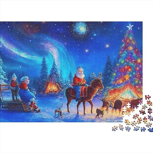 Christmas Town 500-teiliges Puzzle-Spiel für Erwachsene, Heiligabend, Aurora-Puzzles, Lernspiele, Level: Hart von KoNsev