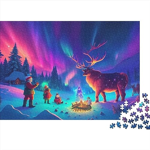 Christmas Town Puzzle, 300 Teile, Heiligabend, Aurora-Puzzles für Erwachsene, 300 Teile, unmögliche Herausforderungen von KoNsev
