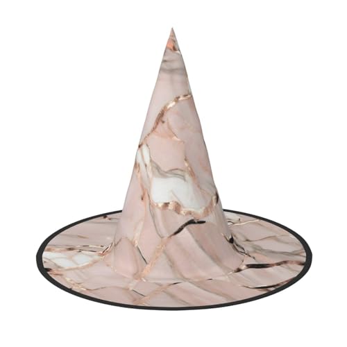 KoNsev Frauen Rose Gold Marmor Hexe Hüte Hängen Halloween Frauen Hexe Hut Kostüm Cosplay Party Mädchen Hexe Hüte 1 Stück von KoNsev