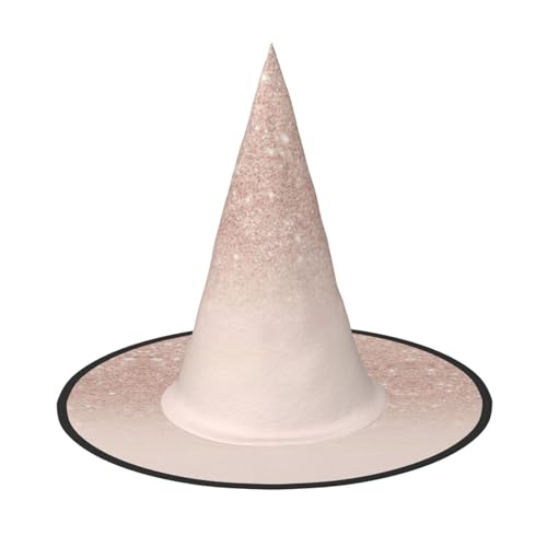 KoNsev Frauen Rose Gold Tapete Hexe Hüte Hängen Halloween Frauen Hexe Hut Kostüm Cosplay Party Mädchen Hexe Hüte 1 Stück von KoNsev