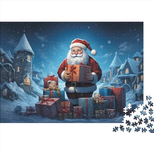 Puzzle mit 1000 Teilen, Weihnachtsstil für Erwachsene, Weihnachtsmann, langlebiges Puzzle, herausforderndes Spiel, Level: hart von KoNsev