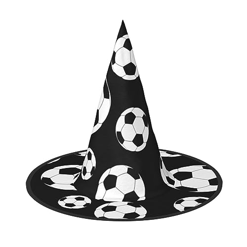 Schwarzer Hexenhut für Damen, Fußball, zum Aufhängen, Halloween, Hexenhut, Kostüm, Cosplay, Party, Mädchen, Hexenhüte, 1 Stück von KoNsev