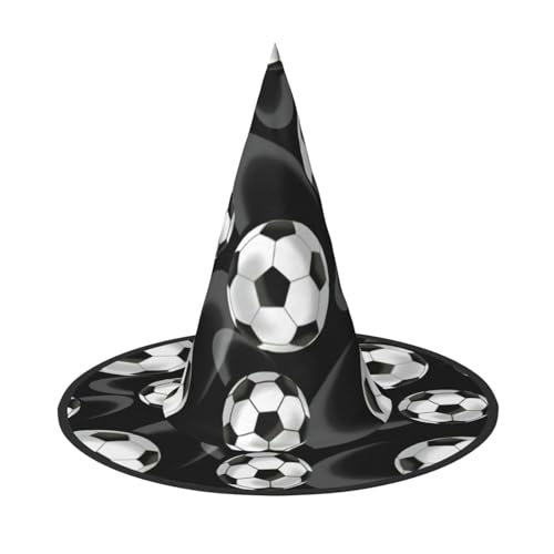 Schwarzer Hexenhut für Damen, Fußball, zum Aufhängen, Halloween, Hexenhut, Kostüm, Cosplay, Party, Mädchen, Hexenhüte, 1 Stück von KoNsev