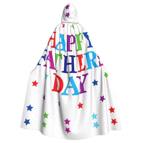 Stars And Happy Fathers Day Kapuzenumhang Halloween Mittelalter Kostüm Erwachsene Cosplay Langer Umhang für Damen und Herren von KoNsev