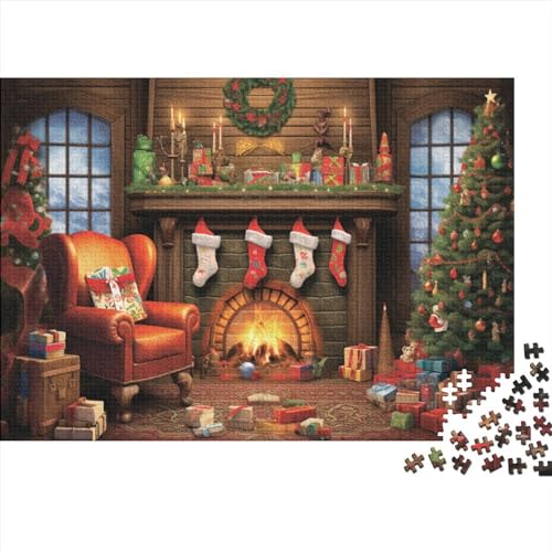 Weihnachtshaus-Puzzle-Spiel für Erwachsene, 500-teiliges Puzzle-Spiel für Erwachsene, Weihnachtsstadt-Puzzles, Lernspiele, Level: Hart von KoNsev