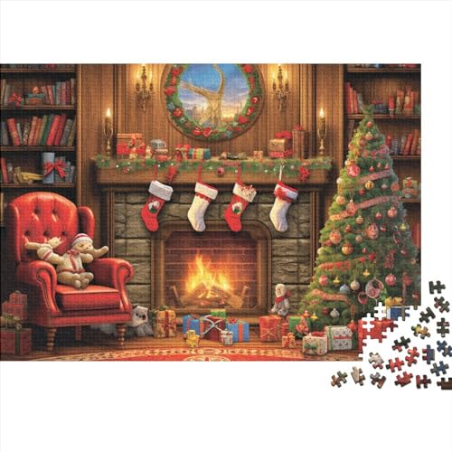 Weihnachtshaus-Puzzle für Erwachsene, 1000-teiliges Puzzle, herausforderndes Spiel, Level: hart von KoNsev