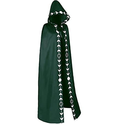 Kobilee Vampir Kostüm Mann: Teufelsumhang Karneval Schwarz Kapuzenumhang Gothic Rot Cloak Halloween mittelalter mit Kapuze Umhang Erwachsene Hexe Teufel Kostüm Unisex Fasching Gewand Vampirkostüm von Kobilee