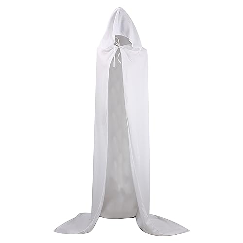 Kobilee mittelalter Umhang - Cloak mit Kapuze mittelalter Teufelsumhang Schwarz Halloween Umhang Karneval Gothic Rot Zauberumhang Zauberer Maxi Faschingskostüme Fasching Unisex Vampir Kostüm Gewand von Kobilee