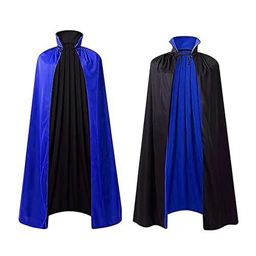 Kobilee mittelalter Umhang - Zauberumhang Gothic Karneval Cloak Halloween Rot Teufelsumhang mittelalter Schwarz mit Kapuze Kapuzenumhang Erwachsene Zauberer Cape mit Ärmeln Hexe Mantel Gewand von Kobilee