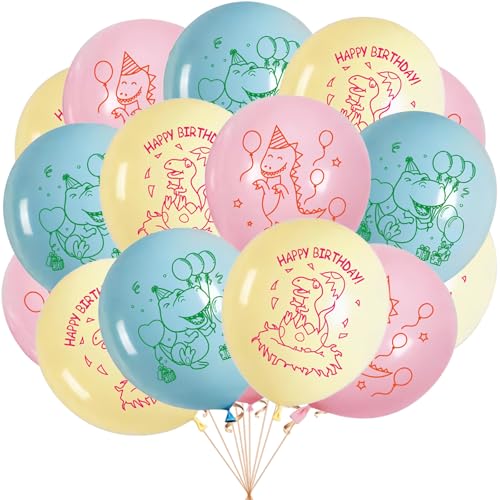 KOBOKO 18 Stück Dino Luftballon, 12 Zoll/30 cm Geburtstagsdeko Dino Ballon, Dinosaurier Luftballon Geburtstag Deko, Luftballons Dinosaurier Dschungel Party Deko, Dino Helium Ballons Geburtstag Deko KOBOKO 18 Stück Dino Luftballon, 12 Zoll/30 cm Geburtstagsdeko Dino Ballon, Dinosaurier Luftballon Geburtstag Deko, Luftballons Dinosaurier Dschungel Party Deko, Dino Helium Ballons Geburtstag Deko von Koboko