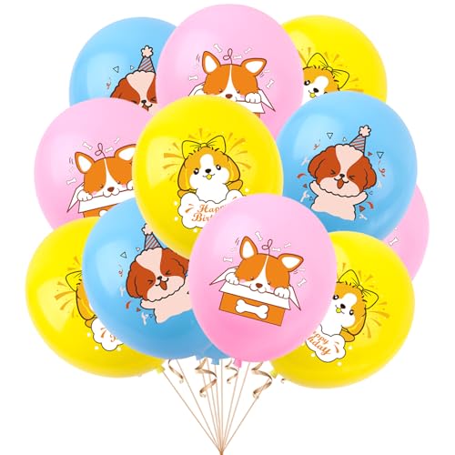KOBOKO 18 Stück Luftballon Hund Geburtstag, Tier Luftballons Hunde Geburtstag Deko, Hundegeburtstag Luftballon Tiere, Ballon Tiere Kindergeburtstag Deko, Helium Ballons Birthday Dog Haustier Party KOBOKO 18 Stück Luftballon Hund Geburtstag, Tier Luftballons Hunde Geburtstag Deko, Hundegeburtstag Luftballon Tiere, Ballon Tiere Kindergeburtstag Deko, Helium Ballons Birthday Dog Haustier Party von Koboko