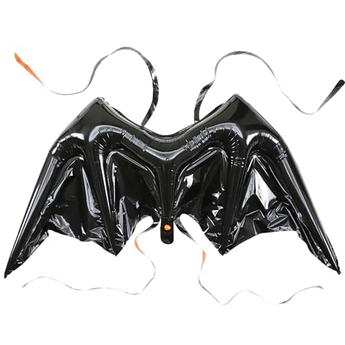 KOBOKO Folienballon Halloween, 2 Stk XXL Halloween Fledermaus Flügel Ballons, Halloween Fledermaus Luftballon, Halloween Deko Fledermaus Folienballons, Halloween Party Helium Ballon Cosplay Party Deko von Koboko