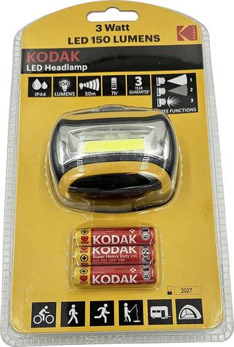 Kodak LED Stirnlampe batteriebetrieben 150lm 887930413861 von Kodak