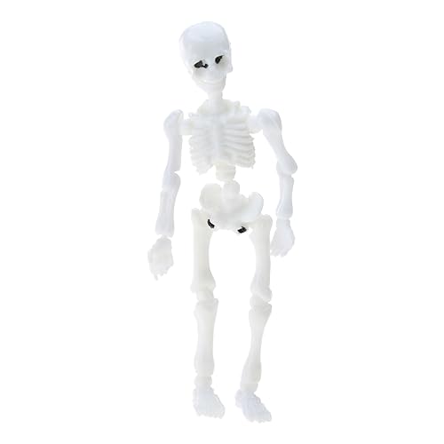 Kodbww Bewegliches Mr. Nes-Skelett Menschliches Modell Schädel Full dy Figur Spielzeug Halloween von Kodbww
