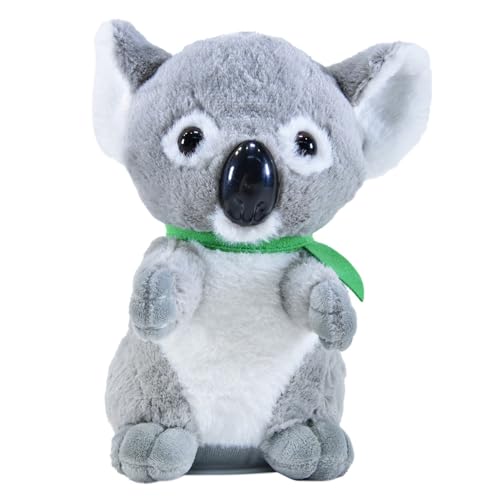 Kögler 76918 - Labertier Koala Travis, ca. 18 cm groß, nachsprechende Plüschfigur mit Wiedergabefunktion, plappert alles nach und bewegt sich von Kögler