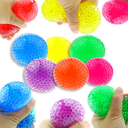 Kögler Quetschball Squeezeball Perlen 3er Set Flutschiball Anti Stress Knetball Bunt ca.6cm von Kögler