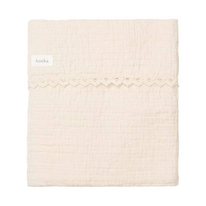 Koeka Bassinet Blanket Elba Lace - 75x100 cm. von Koeka