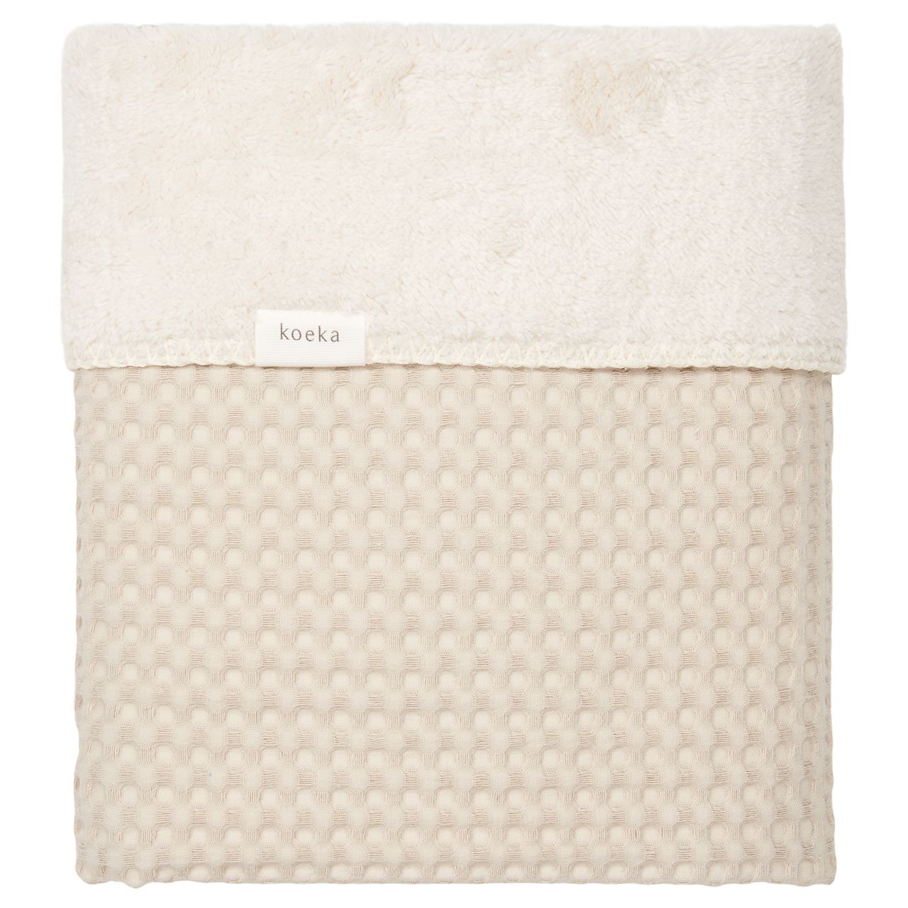 Koeka Cot Blanket Waffle/Teddy Oslo - 100x150 cm. von Koeka