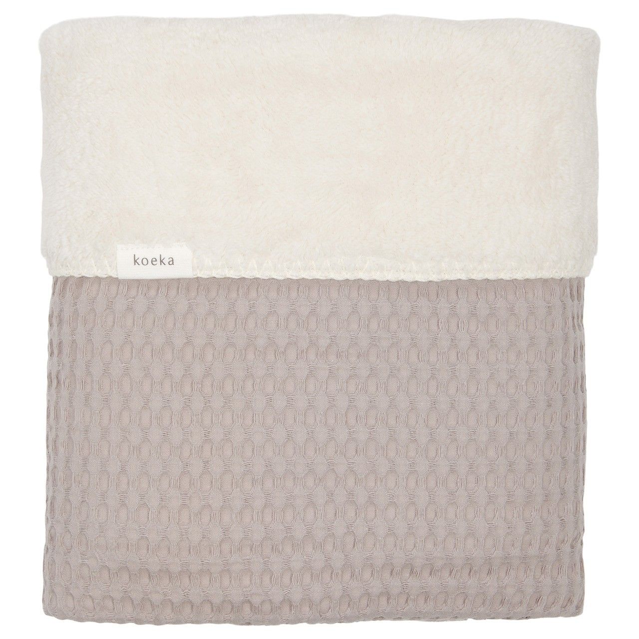 Koeka Cot Blanket Waffle/Teddy Oslo - 100x150 cm. von Koeka