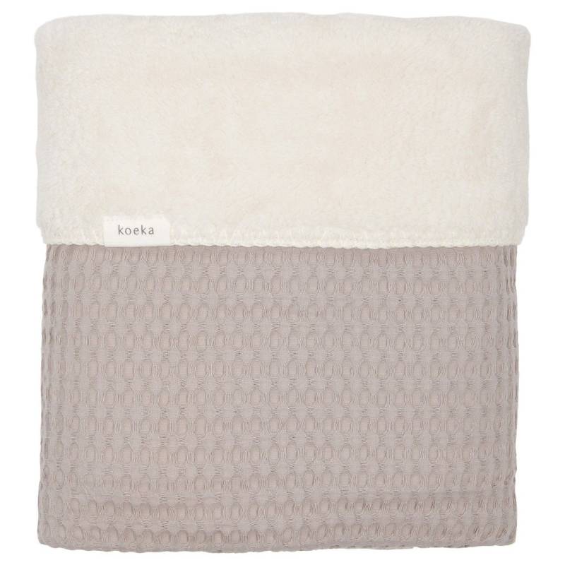 Koeka Cot Blanket Waffle/Teddy Oslo - 100x150 cm. von Koeka