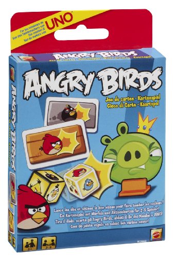 Mattel W3969 - Mattel Spiele - Angry Birds Kartenspiel, basierend auf der beliebten App von Mattel Games