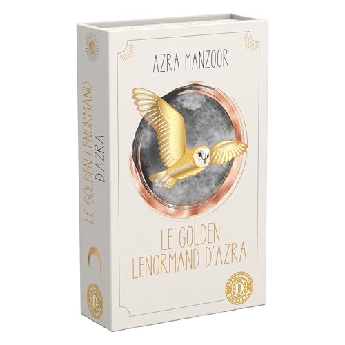 Urania – Golden Lenormand d'Azra – Wahrsagen-Kartenspiel – 36 Karten mit Erklärungsheft auf Französisch – Wahrsagerisches Orakel – starre Box, goldfarben von Königsfurt-Urania