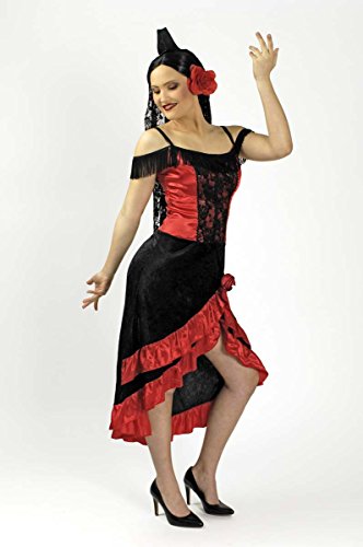 KOSTÜM CARMEN KLEID UND MANTILLA, Größe:36-38 von Körner Festartikel