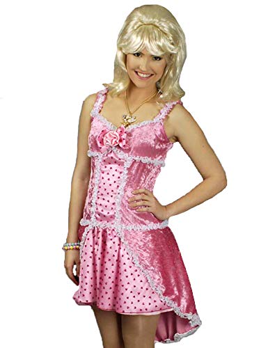 Rosa Candy Girl Kostüm für Damen Gr. 40 42 - Süßes Kleid für Einhorn, Candy oder Prinzessin Kostüm zu Karneval oder Mottoparty von Körner Festartikel