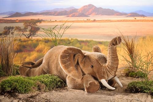 Kösen Elefant liegend 55 cm Stofftier Stoffelefant von Kösen