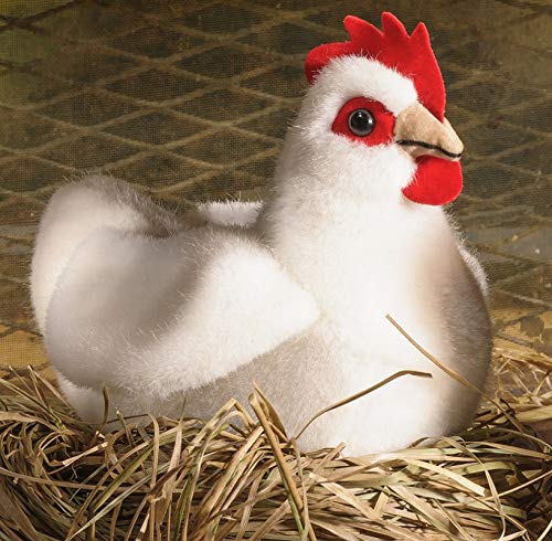 Kösener Huhn Henne Hahn sitzend 14 cm weiß 7361 Stofftier Kuscheltier Stofftier Plüschtier Plüsch von Kösen