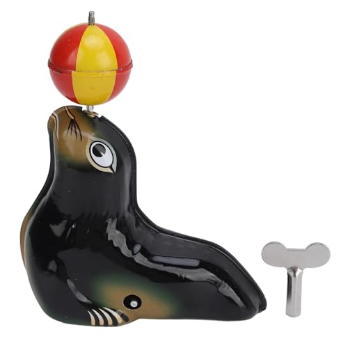 Koieam Sea Lion Balancing Ball Vintage Iron Wind -up -Spielzeug für Kinderpartys von Koieam