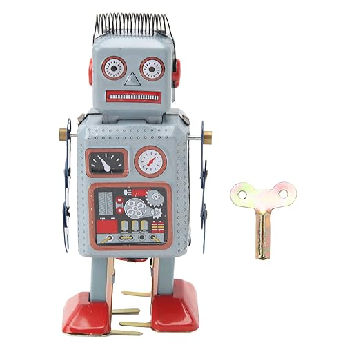 Koieam Vintage Wind -up Roboterspielzeug Retro Tinplate Uhrwerk Wanderspielzeug für Überraschung Geburtstagsgeschenk -Requision Dekoration von Koieam