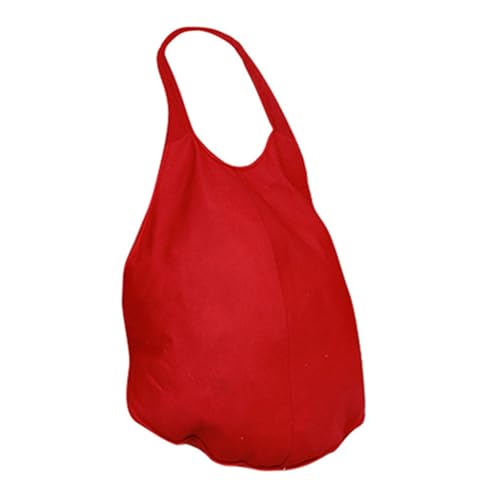 Koieam Weihnachtsbauch-Zubehör, gefälschter gepolsterter Weihnachtsbauch, Weihnachtskostüm-Anziehzubehör, Partyzubehör, Weihnachtskostüm-Zubehör (Red) von Koieam