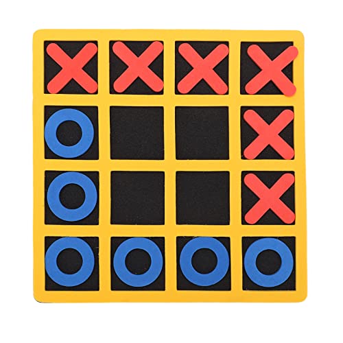 Pädagogische Mini -Tictactoe -Spiel tragbarer sicherer Eva Xo Schach Spaß Kinder Erwachsene Leichte helle Farben Innen im Freien von Koieam