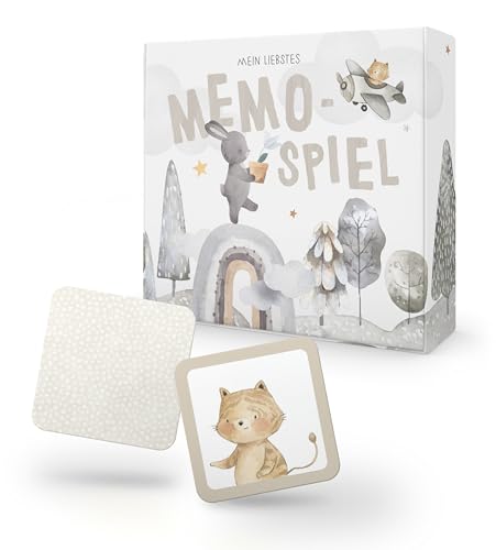 KOKO&LORA® Mein liebstes Memo-Spiel für Kinder ab 2 Jahren • Montessori Spielzeug - fördert Konzentration & Merkfähigkeit • Geschenk für Kleinkinder von Koko Lora