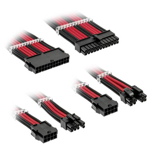 Kolink CORESTANDARD-EK-BRD Strom Anschlusskabel Schwarz/Rot von Kolink