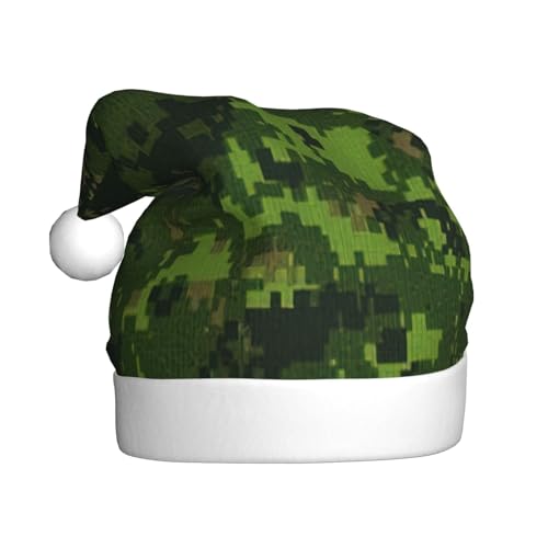 KoloQren Weihnachtsmütze mit digitalem Camouflage-Druck, geeignet für Weihnachten und verschiedene Urlaubsaktivitäten von KoloQren