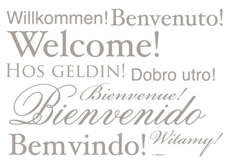 Living Sticker Welcome von Komar